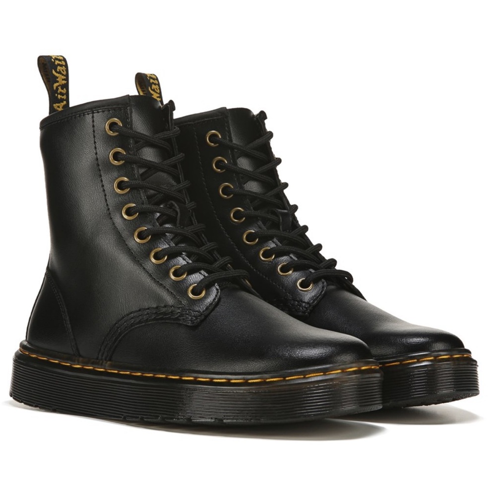 Dr Martens Zavala Combat Boots - Black